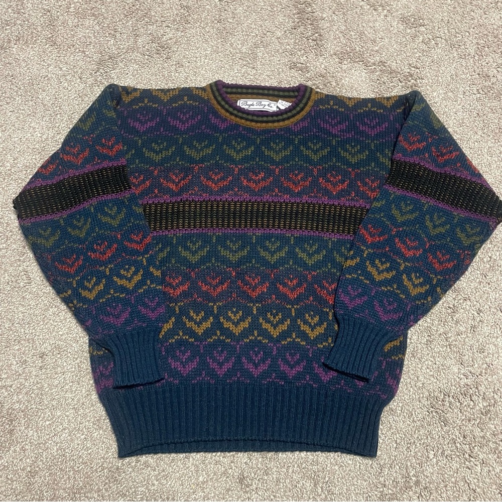 Men’s Vintage Bugle Boy Knit Sweater Size L